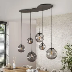 Hoyz Collection - Hanglamp Stellar Black 6-lichts - Artic Zwart