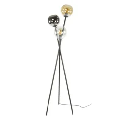 Hoyz Collection - Vloerlamp Multi Globe 3-lichts - Artic Zwart
