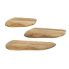 Hoyz Collection - Wandschap Organic - Massief Acacia Naturel - Set van 3
