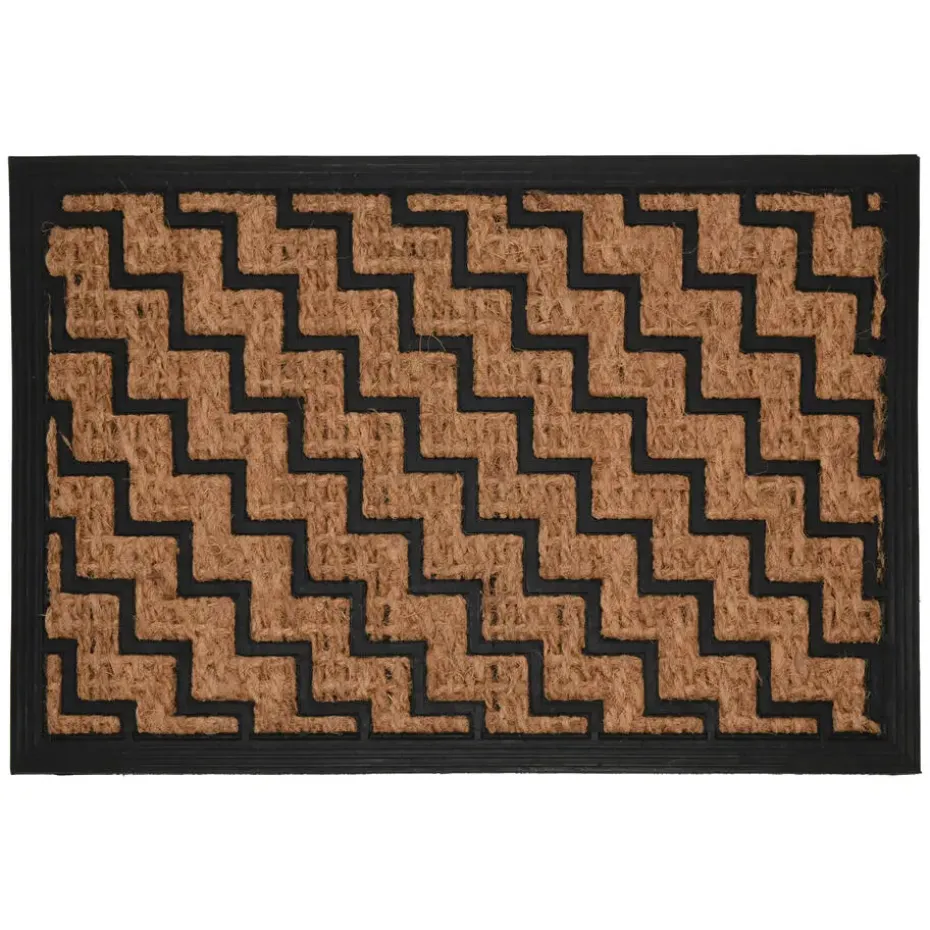 H&S Collection Deurmat - binnen en buiten - kokos - 60 x 40 cm