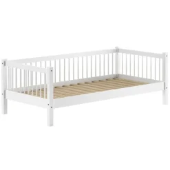 Huisbed Forrest 90x200cm - massief beukenhout - wit