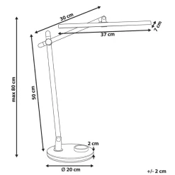 HYDRUS - Bureaulamp LED - Zilver - ABS