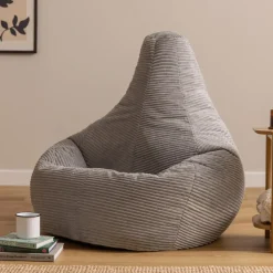 icon - Dalton XL Zitzak Fauteuil - Gaming - Ribfluweel - Grijs