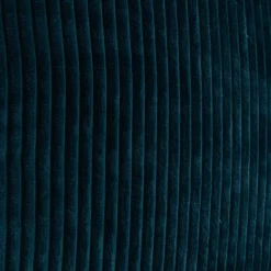 icon - Kingston XL Zitzak Fauteuil met Poef - Ribfluweel - Blauwgroen