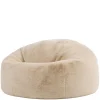 icon - Kingston Zitzak Fauteuil - Fluffy Pluche Imitatiebont - Crème