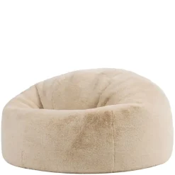 icon - Kingston Zitzak Fauteuil - Fluffy Pluche Imitatiebont - Crème