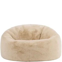 icon - Kingston Zitzak Fauteuil - Fluffy Pluche Imitatiebont - Crème
