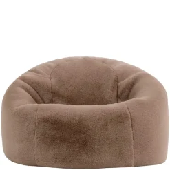 icon - Kingston Zitzak Fauteuil - Fluffy Pluche Imitatiebont - Mocha