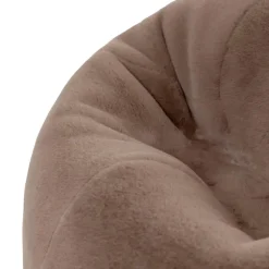 icon - Kingston Zitzak Fauteuil - Fluffy Pluche Imitatiebont - Mocha