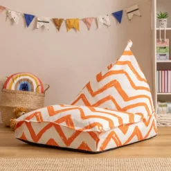 icon - Lounge Kinderzitzak Stoel - Binnen - Buiten - Oranje