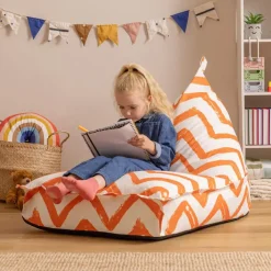 icon - Lounge Kinderzitzak Stoel - Binnen - Buiten - Oranje