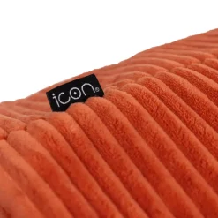 icon - Natalia Kinderzitzak Stoel met Poef - Ribfluweel - Terra-oranje