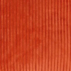 icon - Natalia Kinderzitzak Stoel met Poef - Ribfluweel - Terra-oranje