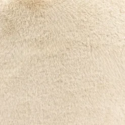 icon - Natalia XL Zitzak Fauteuil met Ronde Poef -Imitatiebont - Beige