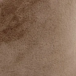 icon - Natalia XL Zitzak Fauteuil met Ronde Poef - Imitatiebont - Mocha