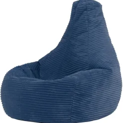 icon Kinderzitzakken Dalton - Corduroy Zitzak - Denimblauw