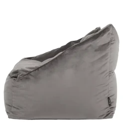 icon Zitzack Natalia - Fluwelen Zitzakfauteuil - Houtskool