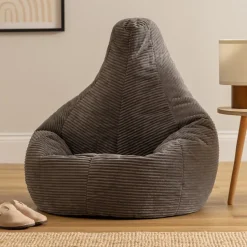 icon Zitzak Dalton - Corduroy Zitzak Volwassenen - Houtskool