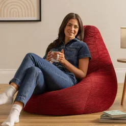 icon Zitzak Dalton - Corduroy Zitzak Volwassenen - Bordeaux