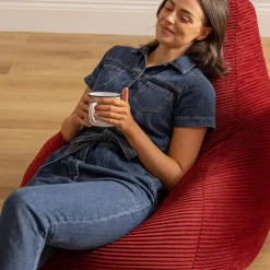 icon Zitzak Dalton - Corduroy Zitzak Volwassenen - Bordeaux