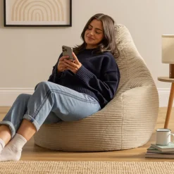 icon Zitzak Dalton - Corduroy Zitzak Volwassenen - Beige