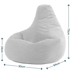 icon Zitzak Dalton - Corduroy Zitzak Volwassenen - Mokka