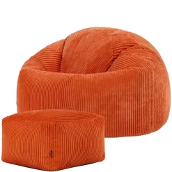 icon Zitzak en Poef Kingston - Corduroy Zitzak - Oranje