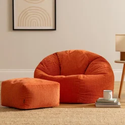 icon Zitzak en Poef Kingston - Corduroy Zitzak - Oranje