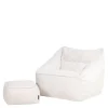 icon Zitzak en Poef Natalia - Fleece Zitzak Fauteuil - Crème