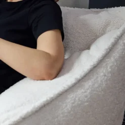 icon Zitzak en Poef Natalia - Fleece Zitzak Fauteuil - Crème