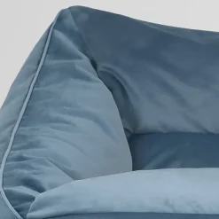 icon Zitzak en Poef Natalia - Fluwelen Zitzak - Blauw