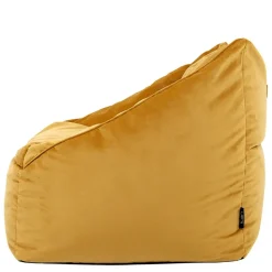 icon Zitzak en Poef Natalia - Fluwelen Zitzak - Geel