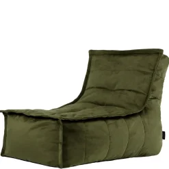 icon Zitzak Lounger Dolce - Fluwelen Zitzak - Olijfgroen