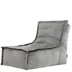 icon Zitzak Lounger Dolce - Fluwelen Zitzak - Houtskool