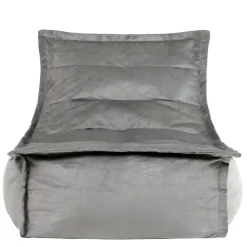 icon Zitzak Lounger Dolce - Fluwelen Zitzak - Houtskool