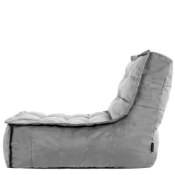 icon Zitzak Lounger Dolce - Fluwelen Zitzak - Houtskool