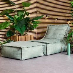 icon Zitzak Lounger en Poef Dolce - Zitzak Buiten - Saliegroen
