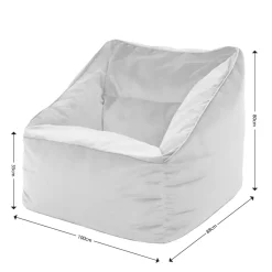 icon Zitzak Natalia - Fluwelen Zitzakfauteuil - Oud roze