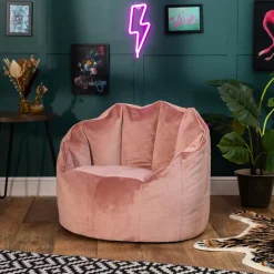 icon Zitzak Sirena - Fluwelen Zitzak - Oud roze