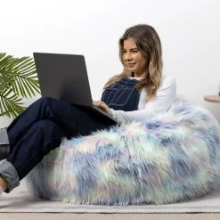 icon Zitzak Unicorn - Zitzak van Imitatiebont - Unicorn