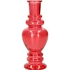 Ideas 4 Seasons Bloemenvaas Venice - glas - koraal rood - D5.7 x H15 cm