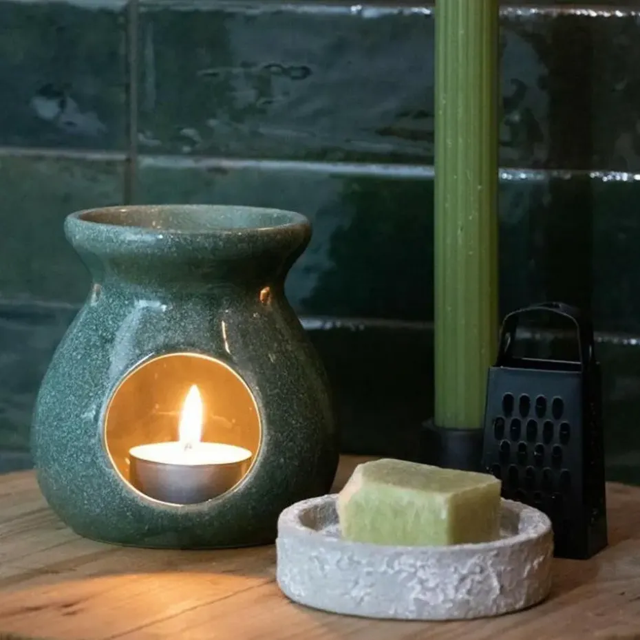 Ideas4seasons Amberblokjes/geurblokjes - eucalyptus geur - 3x stuks