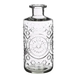 Ideas4Seasons Flesvaas Berlin - glas - transparant - D9 x H21 cm