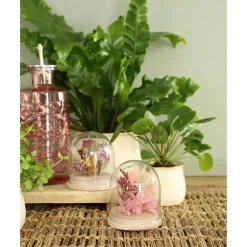 Ideas4seasons Flesvaas Berlin - glas - lichtroze - D9 x H21 cm