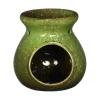 Ideas4seasons Geurbrander - amberblokjes/olie - keramiek - groen