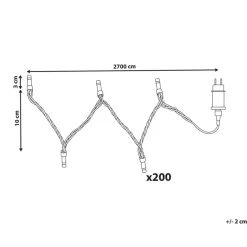IGALIKU - LED kerstverlichting - Zwart - 2700 cm - PVC