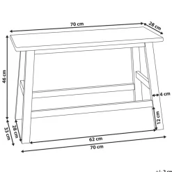 IGUAZU - Bankje - Lichtbruin - Bamboe