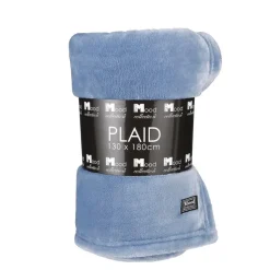 In The Mood Collection Famke Fleece Plaid - 180 x 130 cm - Lichtblauw