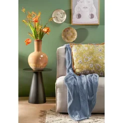 In The Mood Collection Famke Fleece Plaid - 180 x 130 cm - Lichtblauw