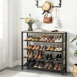 Industrieel 5-vaks Schoenenrek, Schoenopberger